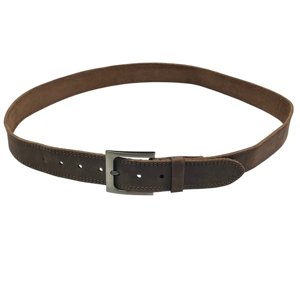 Hide and Drink Brown Full Grain Leather Belt Handcrafted Guatemala Size 38-43